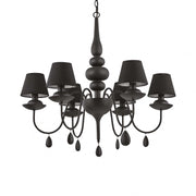 Lampada A Sospensione Blanche Sp6 Nero Ideal-Lux