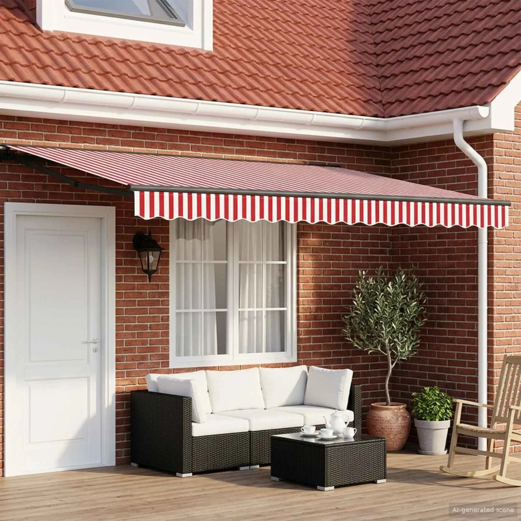 Cornice per Tenda Manuale con LED 4,5 × 3 m 3420885