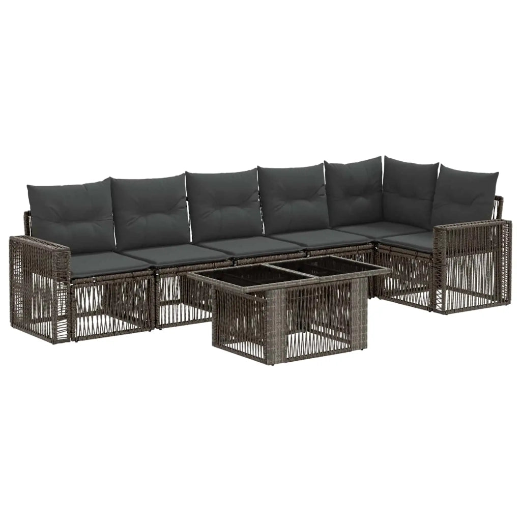 Set Divano da Giardino 7 pz 6-Numero di posti 3436793