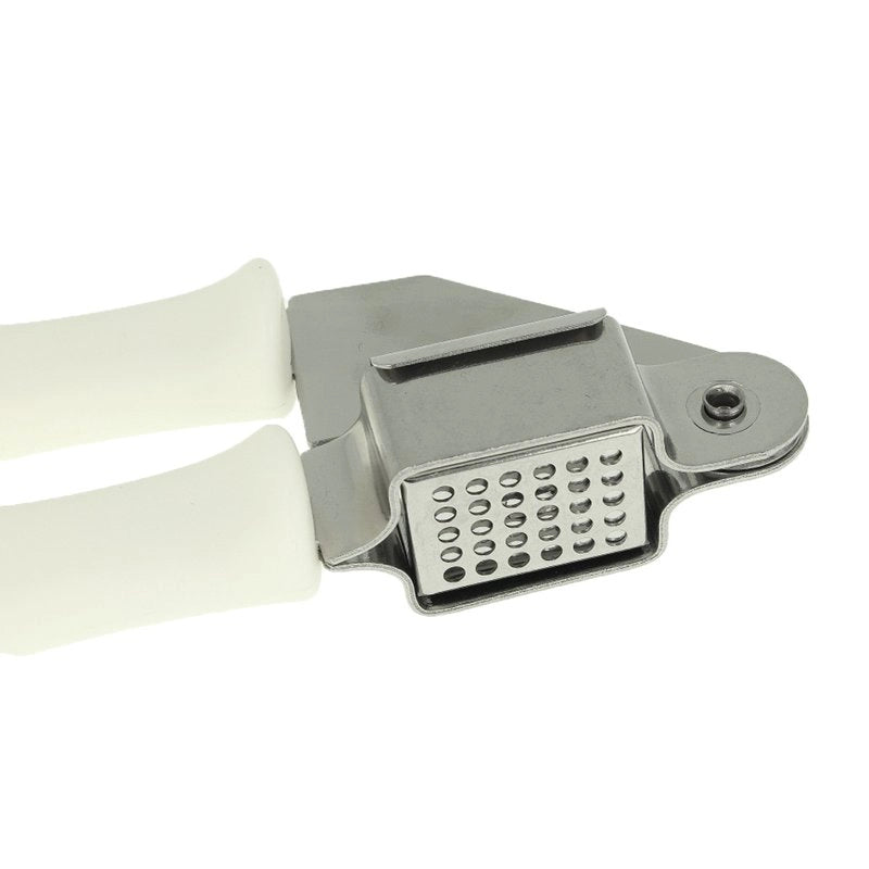 Spremiaglio Schiaccia Aglio Manuale In Acciaio Inox Con Maniglia In Plastica Piatta