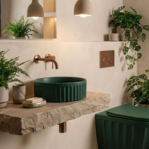 Lavabo Da Appoggio Rea Duo Matcha Matt