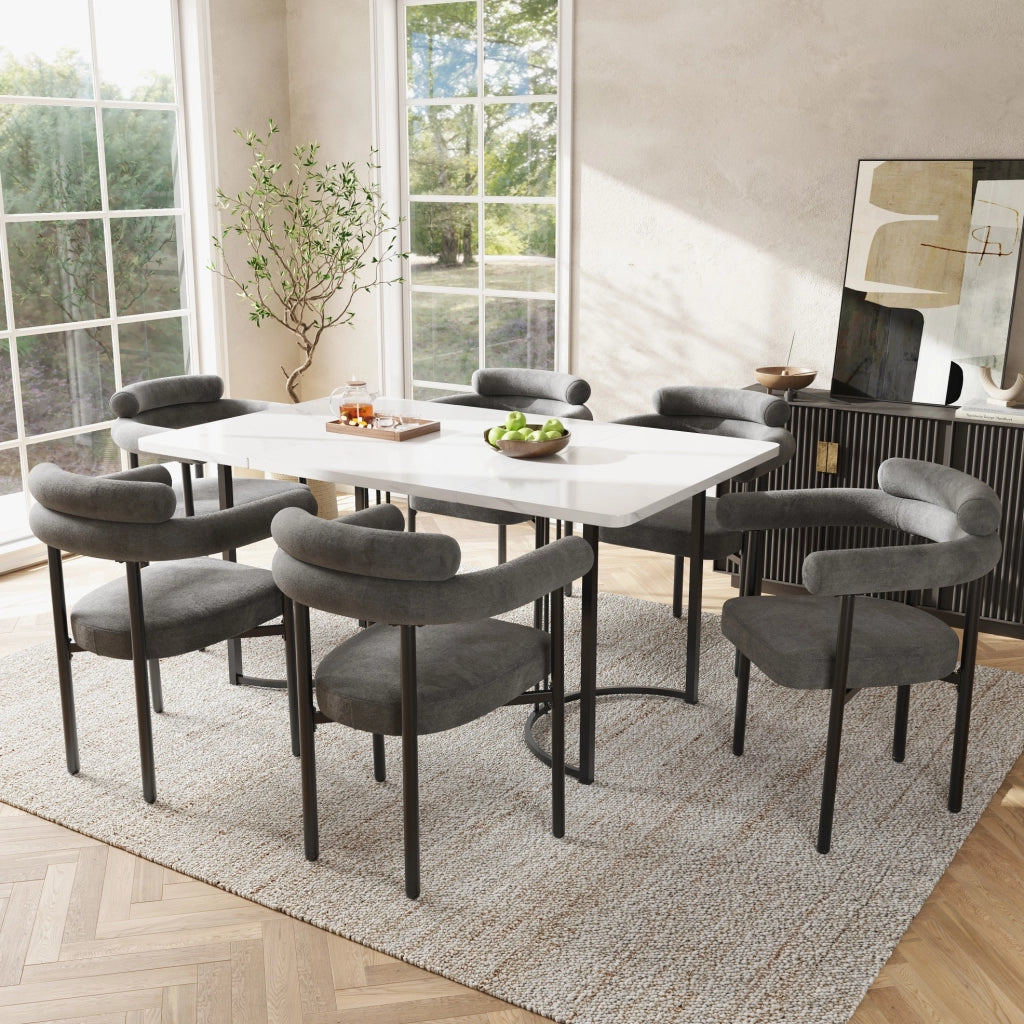 Poltrona 70x62x84 cm ergonomica con seduta ampia in ferro grigio scuro