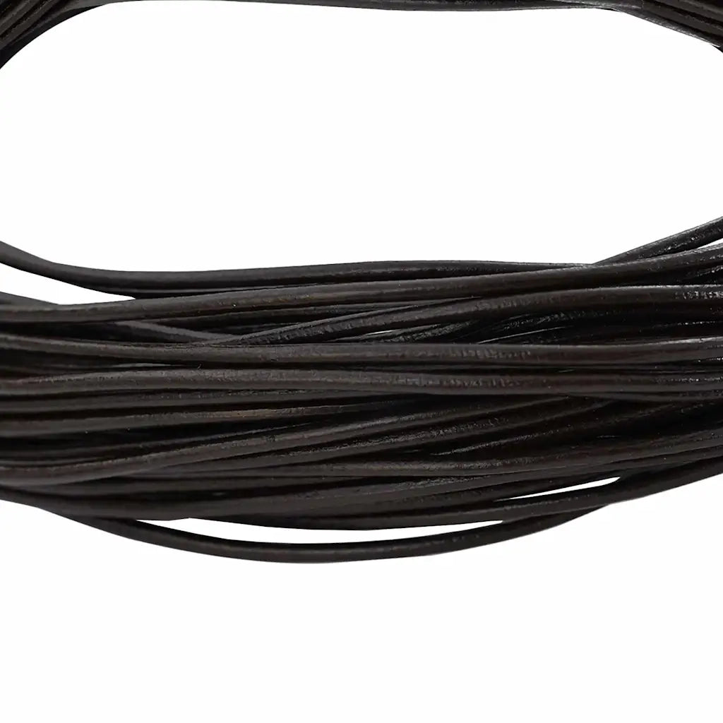 Cordino in Pelle Marrone Scuro ?2 mm x 50 m Pelle CFW5262958