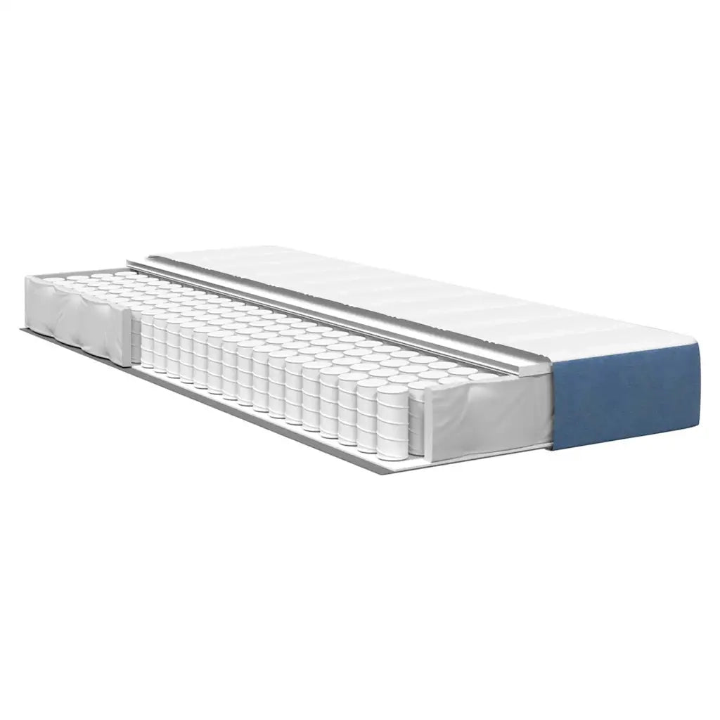 Materasso da Letto con materasso Blu 90 x 190 cm Tessuto 42008264