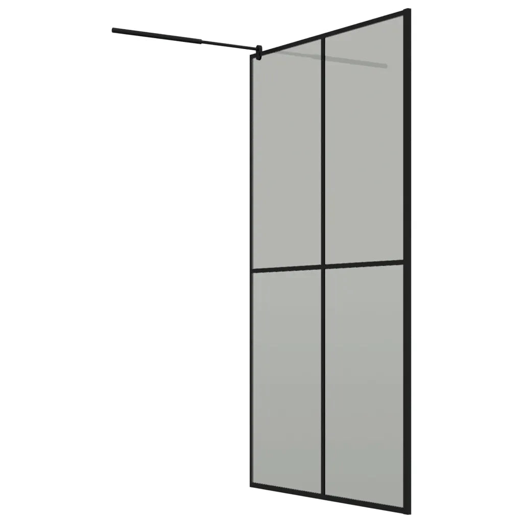 Cabina Doccia 118x190 cm con Vetro Temperato Scuro 151887
