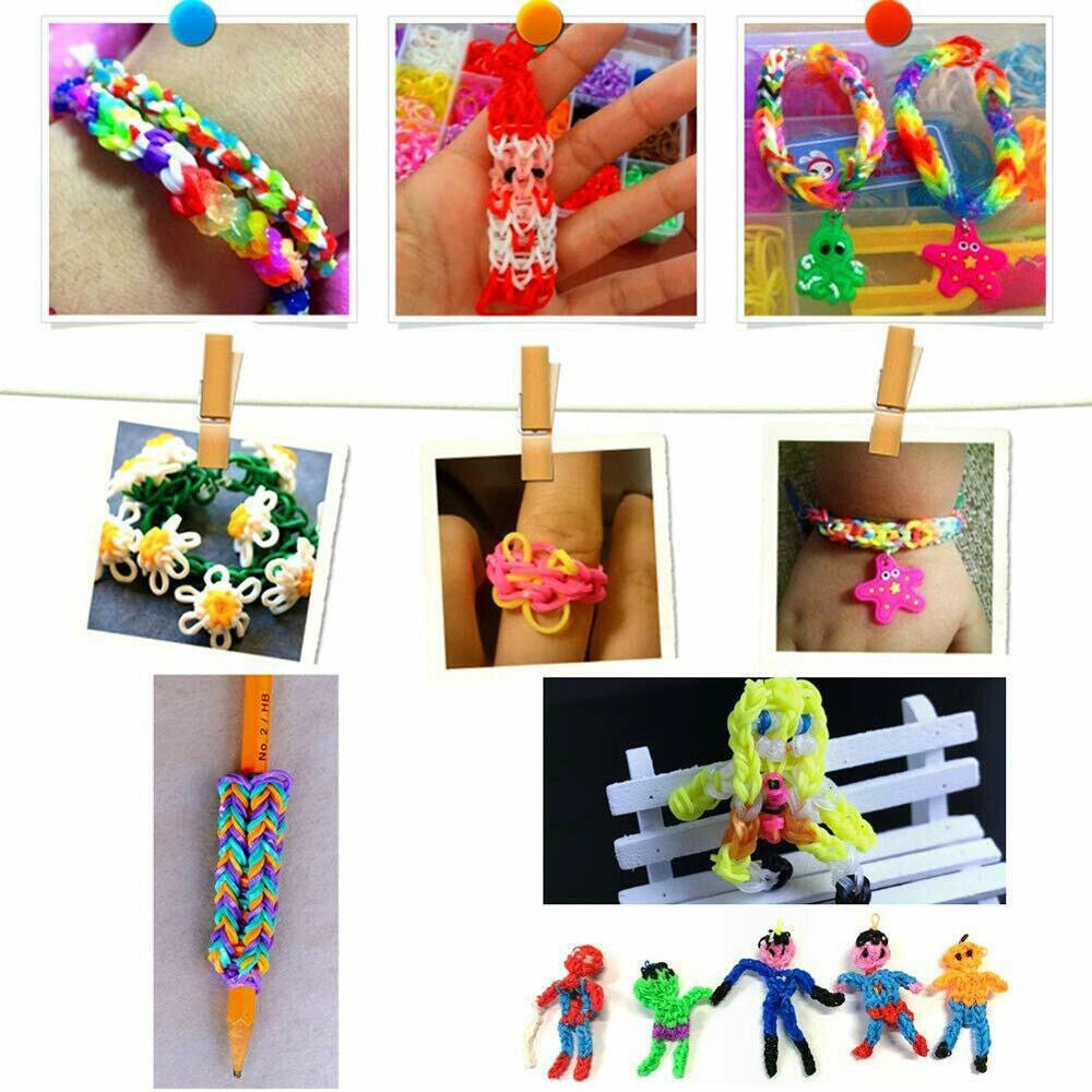 Set Braccialetti per Bambini con Elastici Colorati e Scatola ¨C zephmum ¨C 15000 Pezzi