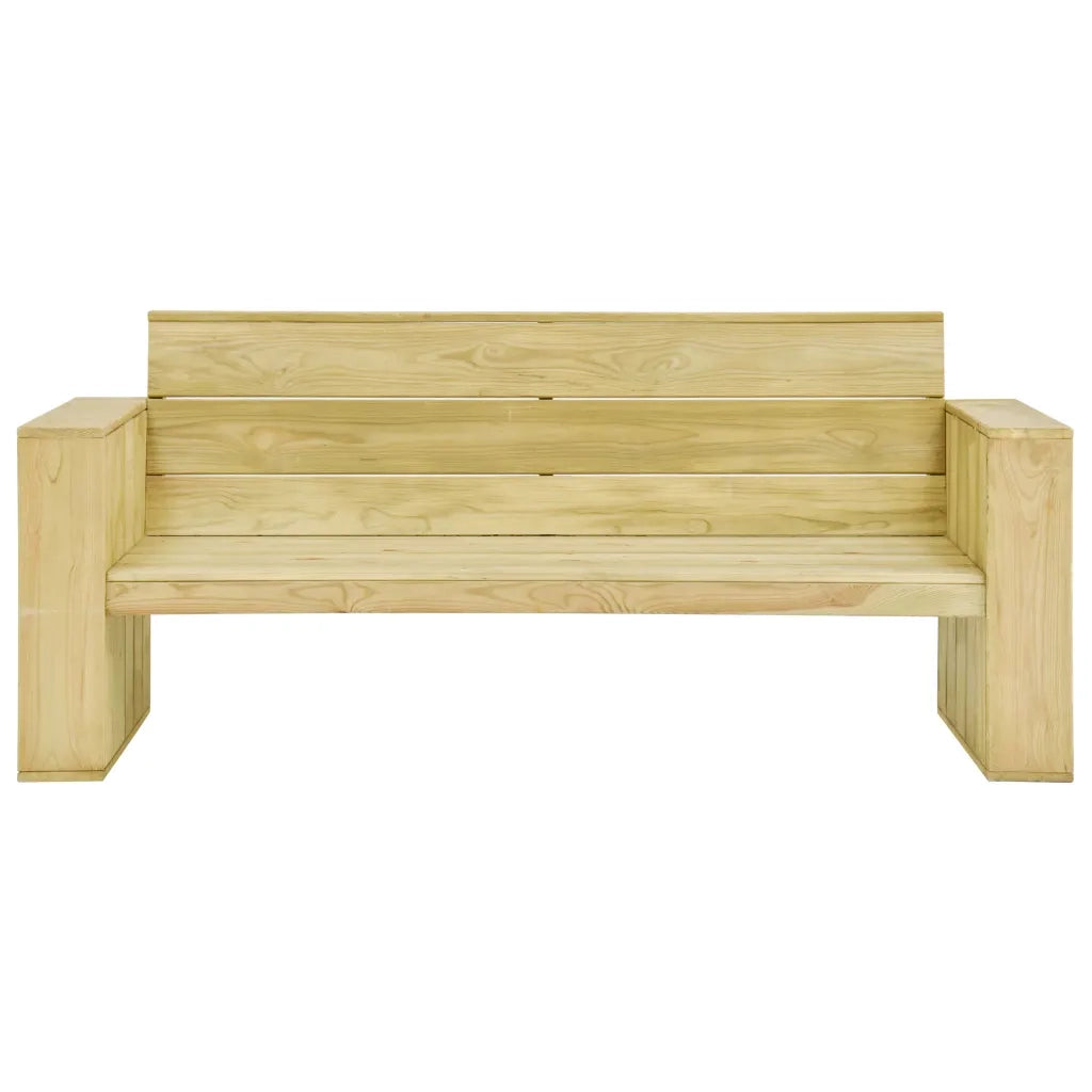 Panca da Giardino e Cuscini Crema 179cm Legno Pino Impregnato  cod mxl 76140