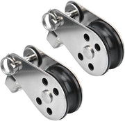 2 Catene a Rulli per Caravan - Rulli in Nylon per Caravan con Rottura di Carico 40 kg