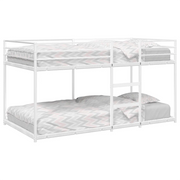 Letto a Castello senza Materasso Bianco 107x203 cm in Acciaio 4019887
