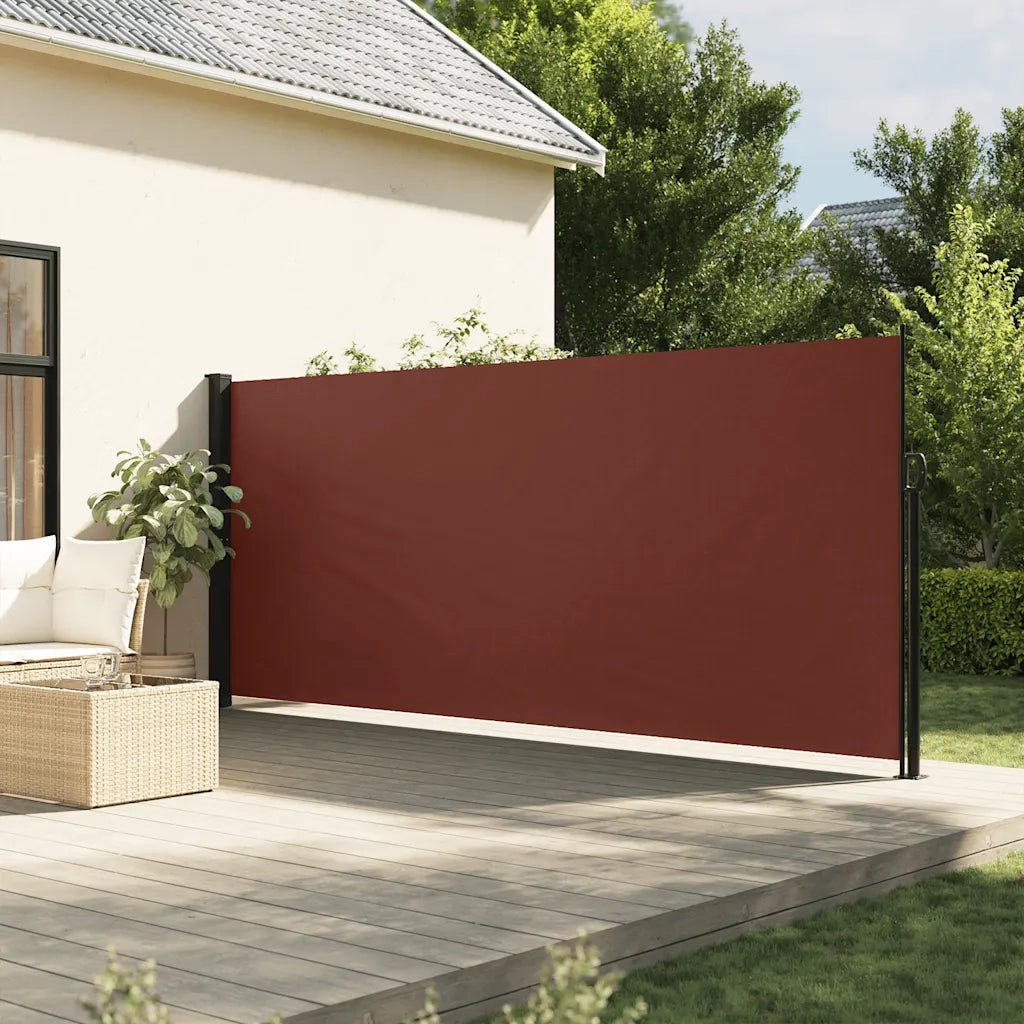 Tenda da Sole Laterale Retrattile Marrone 180x600 cm 4004539