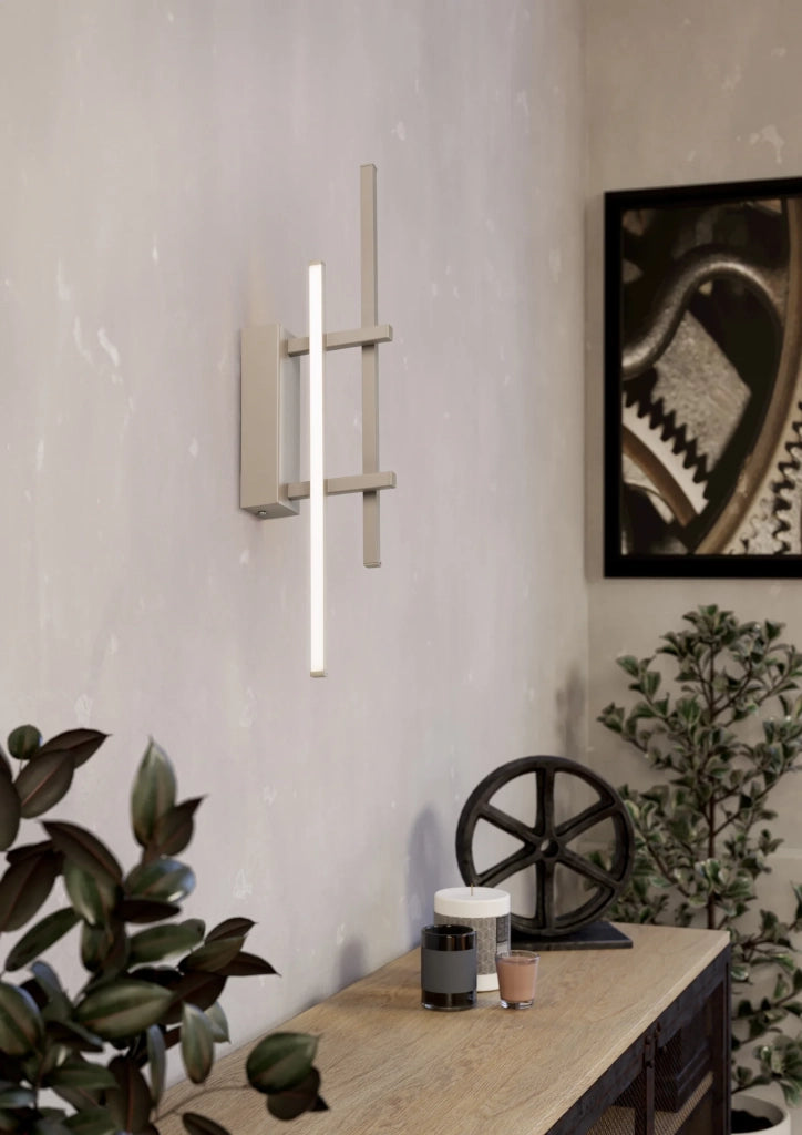 Applique Moderna Trepiliano Alluminio Marrone Led 12W 1450Lm Ip20
