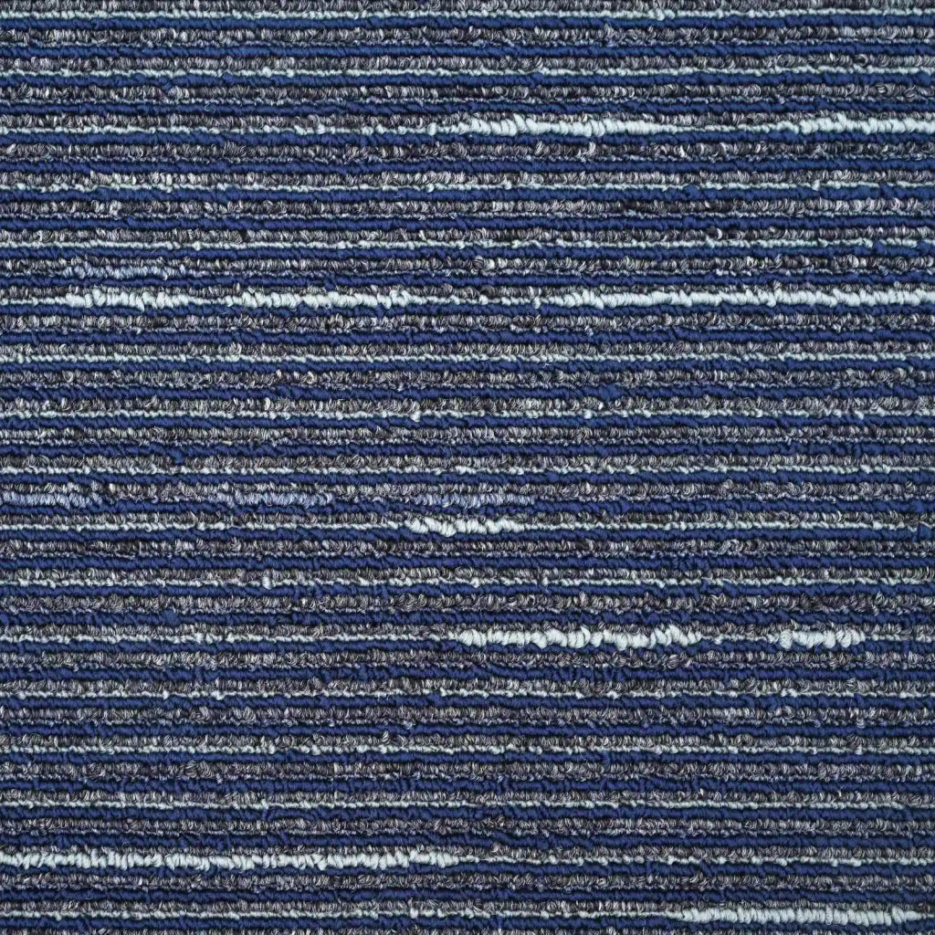 Piastrella per Tappeto Strisce Blu 50 x 50 cm 20 pz CFW6262779