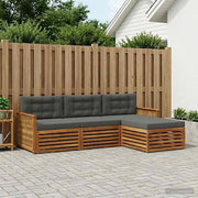 Set di divani da esterno 4 pz Naturale e Antracite 3383210
