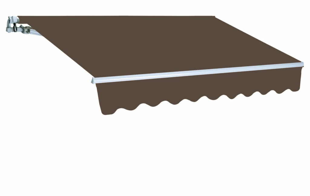 Tenda da sole a parete L.250xH.200cm, in poliestere 280 gr/m² marrone Fredi