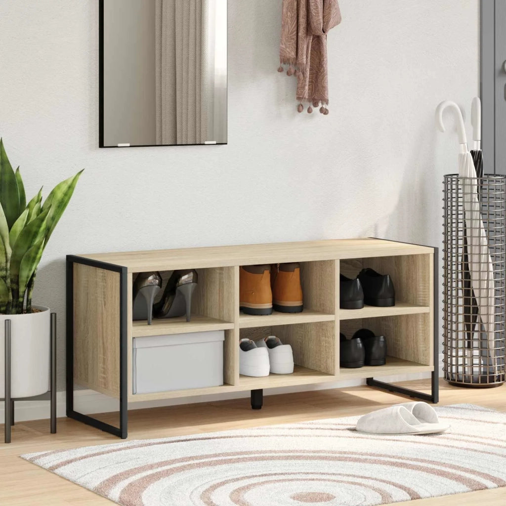 Mobile per scarpe Sonoma 100 x 35 x 44 cm Legno multistrato 886451
