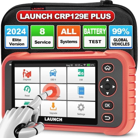 Strumento di Diagnosi per Auto Scrittore OBD2 con 8 Funzioni di Reset e Schermo Touch 5