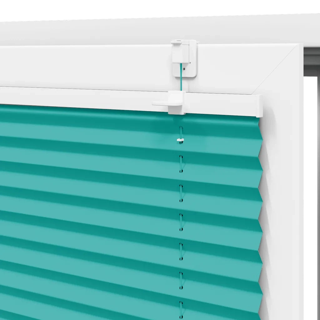 Tenda Plissettata Verde petrolio 90x150 cm Larghezza Tessuto 4015396