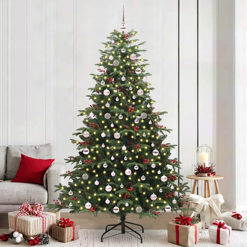 Albero di Natale | Decorazioni natalizie artificiale con 300 LED Verde 240 cm