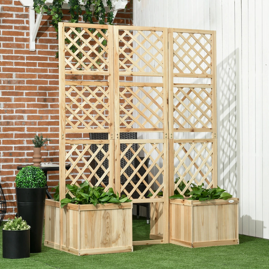 Paravent da Giardino ¨C zephmum ¨C Naturale, Massello, 133x62x165 cm