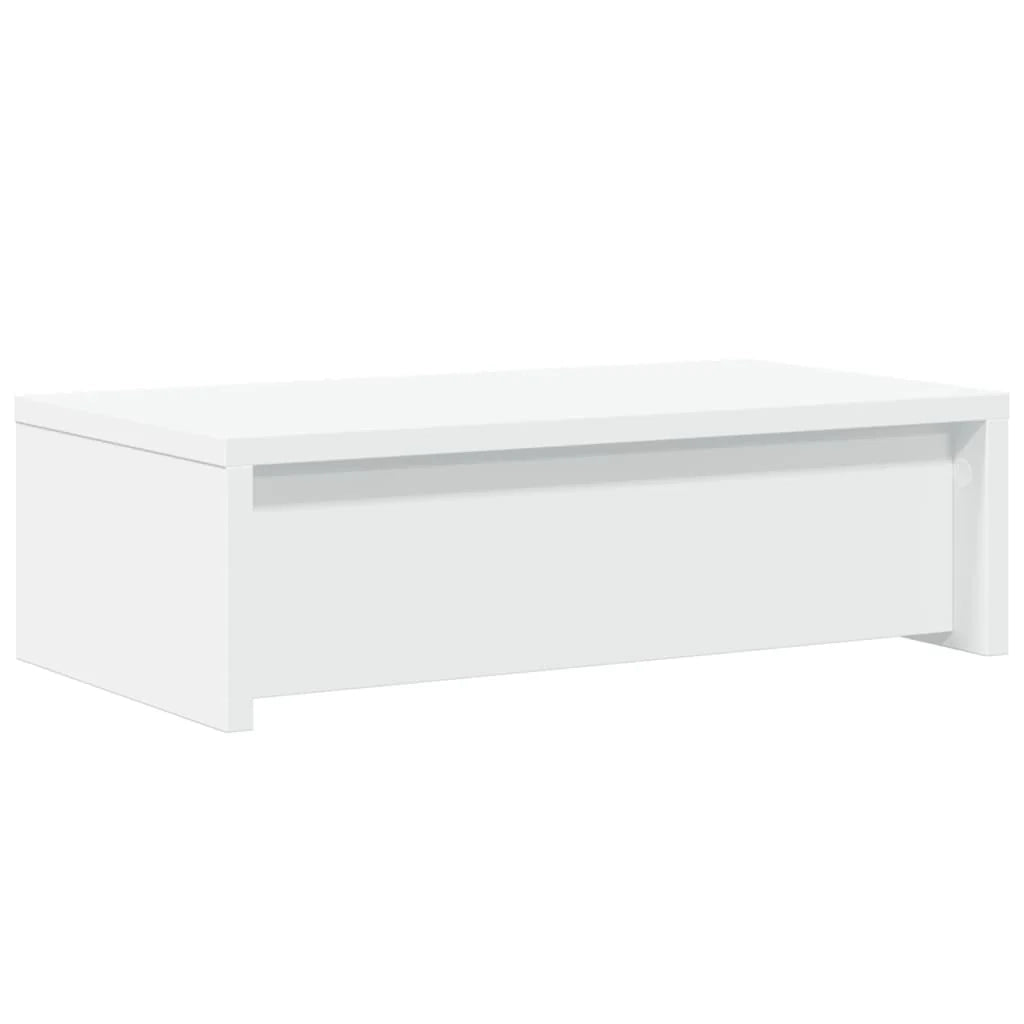 Supporto per monitor mobile da scrivania con cassetti legno ingegnerizzato bianco 02_0044935
