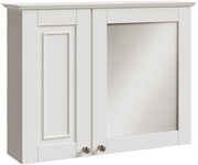 Mobile a specchio per il bagno Vanity, Bianco, 68 x 51 cm, per la conservazione di articoli da bagno e asciugamani