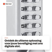 Cifreslot Digitale con 1 a 11 Cifre - Codice di Sicurezza - Miscelazione Zinco - Adatto per Porte Interne - Duraturo e Sicuro - Cifreslot di Sicurezza