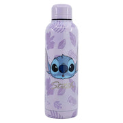 Bottiglia Termica 515ml Stitch Collezione Palms Decorazione Tropicale Viola Disney