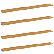 4 pz Scaffale da parete | Ripiano a parete | Mensola a parete Beige 115 x 9 x 3 cm Legno multistrato