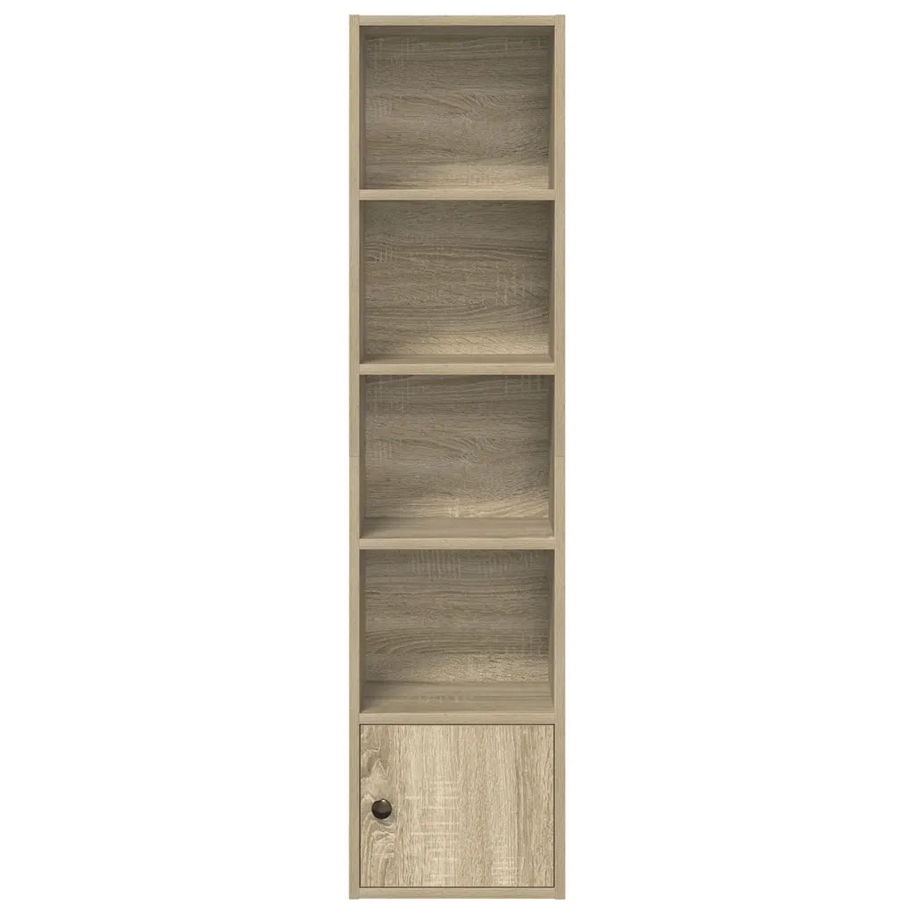 Libreria Rovere Sonoma 31x24x127 cm in Legno Multistrato