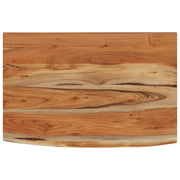 Piano Tavolo | Mensola a Muro 60x40x2,5cm Rettangolare Legno Acacia Bordi Vivi