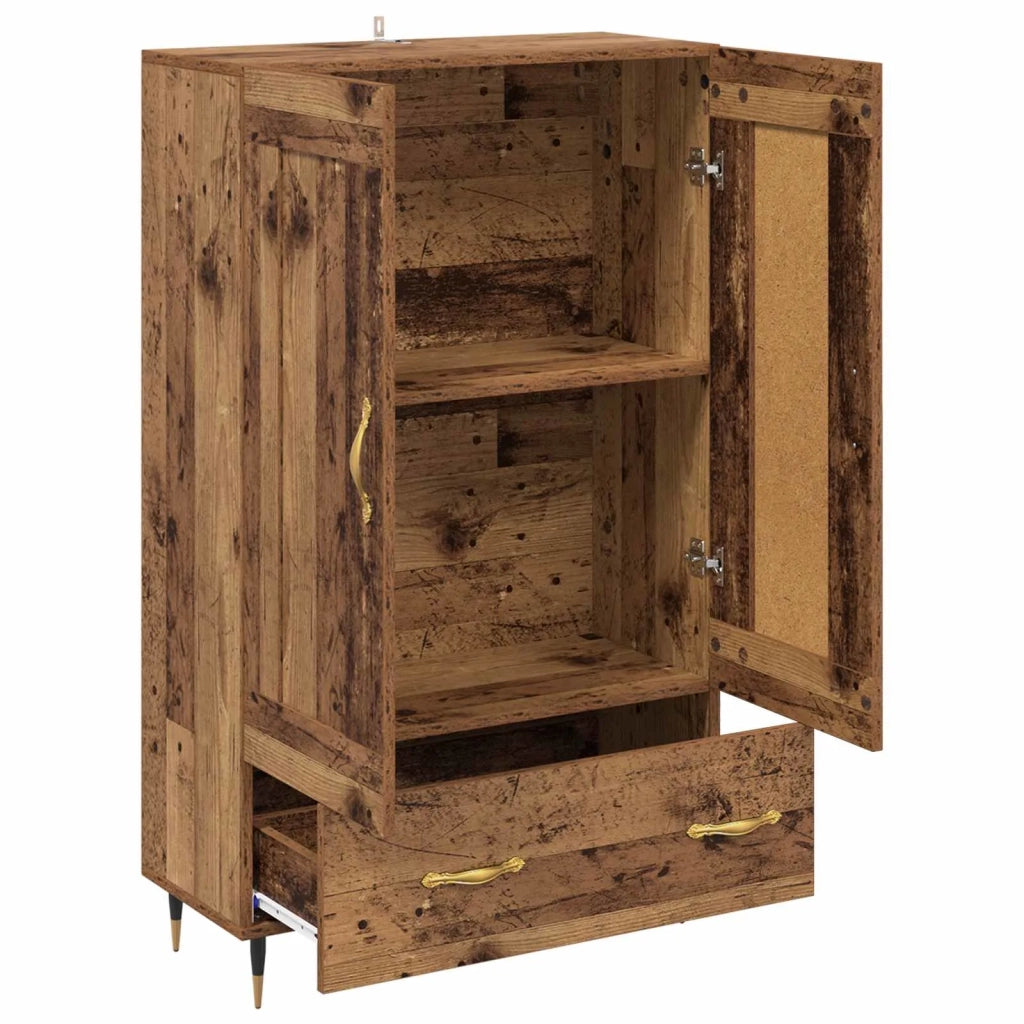 Credenza | Madia | Buffet da pranzo | Armadio da pranzo Legno vecchio 69,5 x 31 x 115 cm Legno multistrato