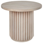 Tavolino con piano in legno di mango e finitura naturale marrone chiaro design moderno soggiorno