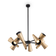 Maytoni Lampadario moderno Giro 10 luci GU10 ottone metallo