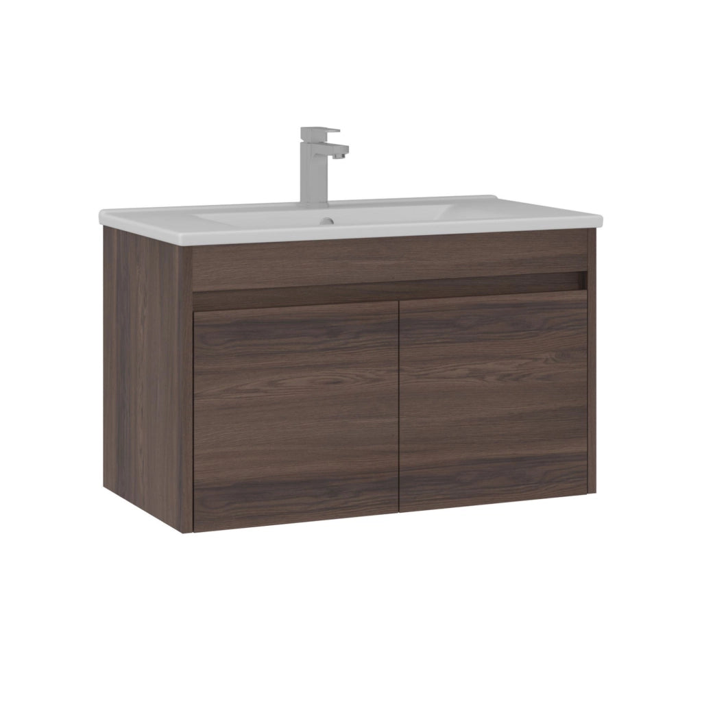 Mobile lavabo "Side 85 v2" - 85 x 45 x 52 cm - Noce scuro