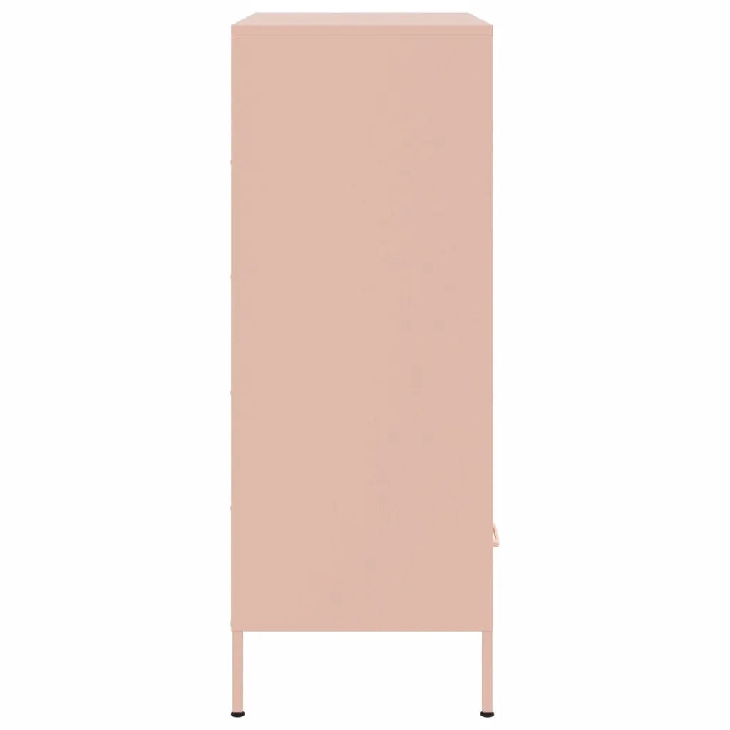 Credenza | Madia | Buffet da pranzo | Armadio da pranzo Rosa 68x39x101,5 cm in Acciaio