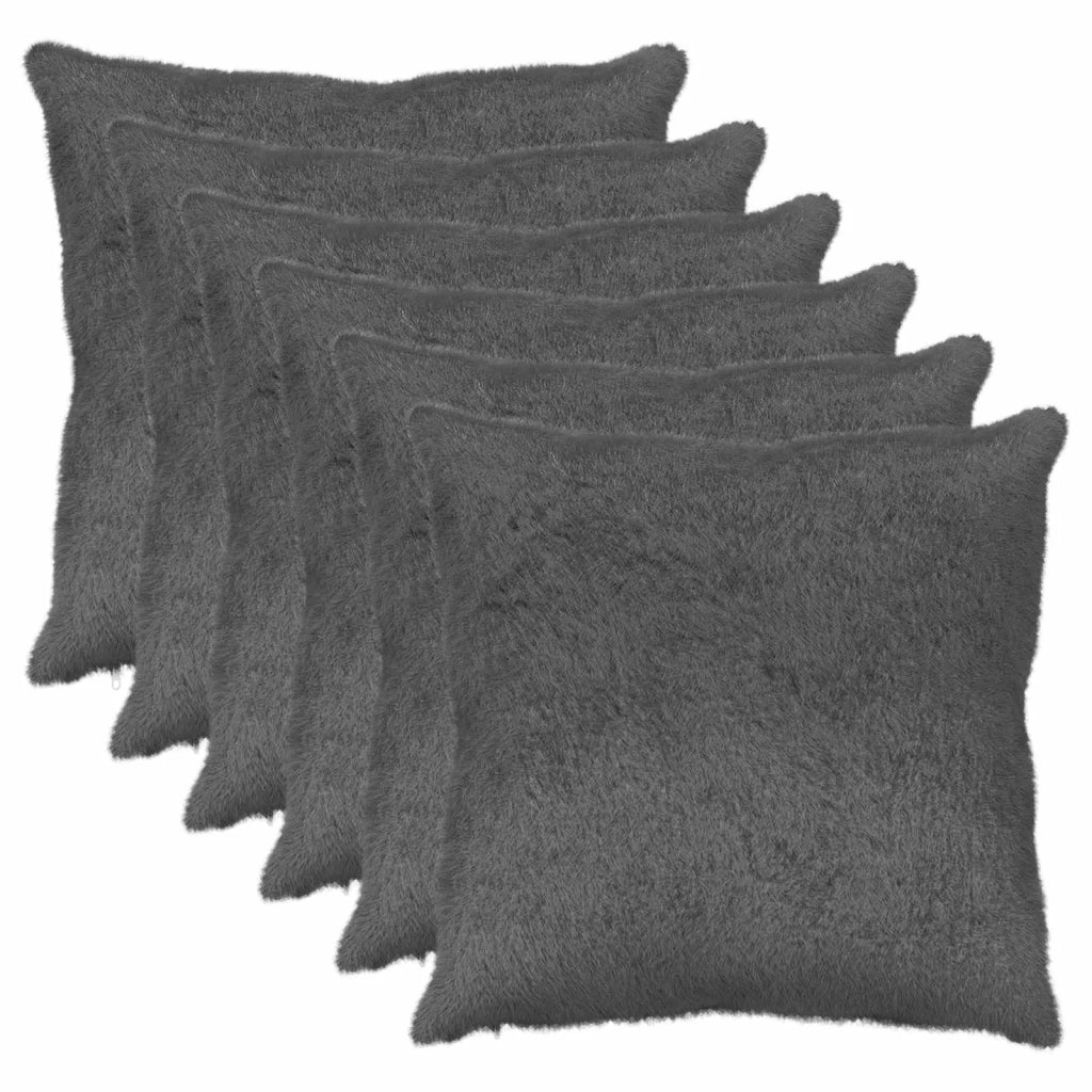 Federa 6 pz HEERLEN Grigio Scuro 70 x 70 cm 913468