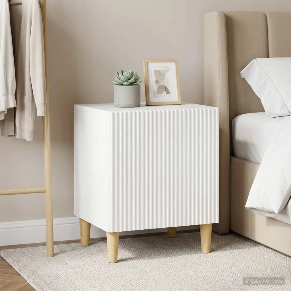 Armadio da Notte 2 pcs Bianco Lucido 43 x 34,5 x 50 cm 894574
