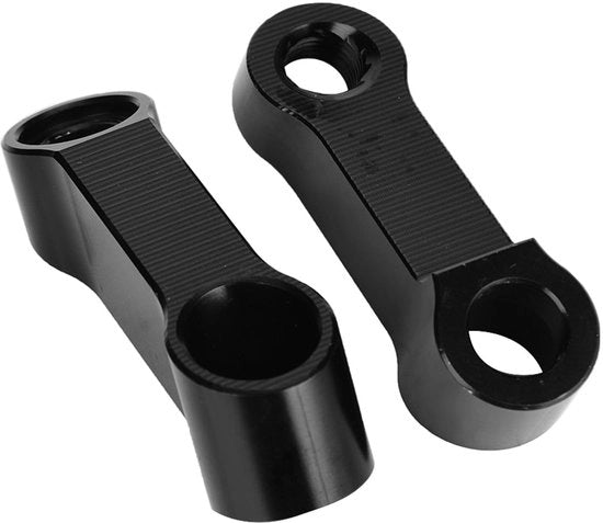 Kit di Adattamento per Specchiera Retrovisore per Motocicli - Robusto - in Alluminio - Regolabile - Adatto per diversi modelli di motocicli