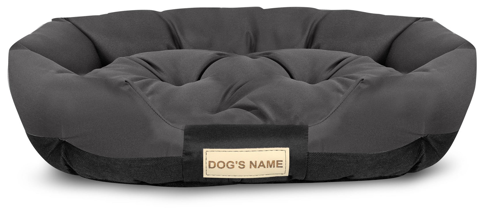 AIO FACTORY Letto per cani 75x50 cm personalizzato impermeabile nero