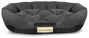 AIO FACTORY Letto per cani 75x50 cm personalizzato impermeabile nero