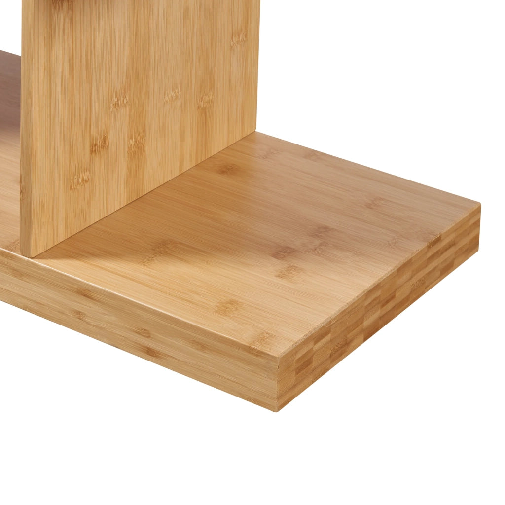 Libreria a 4 livelli in bambù 130 x 55 x 30 cm naturale 03_0008988