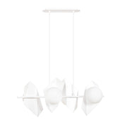 Lampada a sospensione Drifton in acciaio bianco