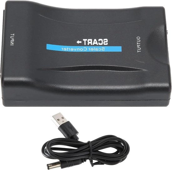 Adattatore HDMI-SCART 1080p - Convertitore da SCART a HDMI - Nero