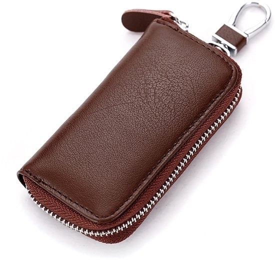 Tas a portafoglio in pelle, per signora e signore, portafoglio, piccolo contenitore per chiavi, appoggio universale per chiavi automobilistiche
