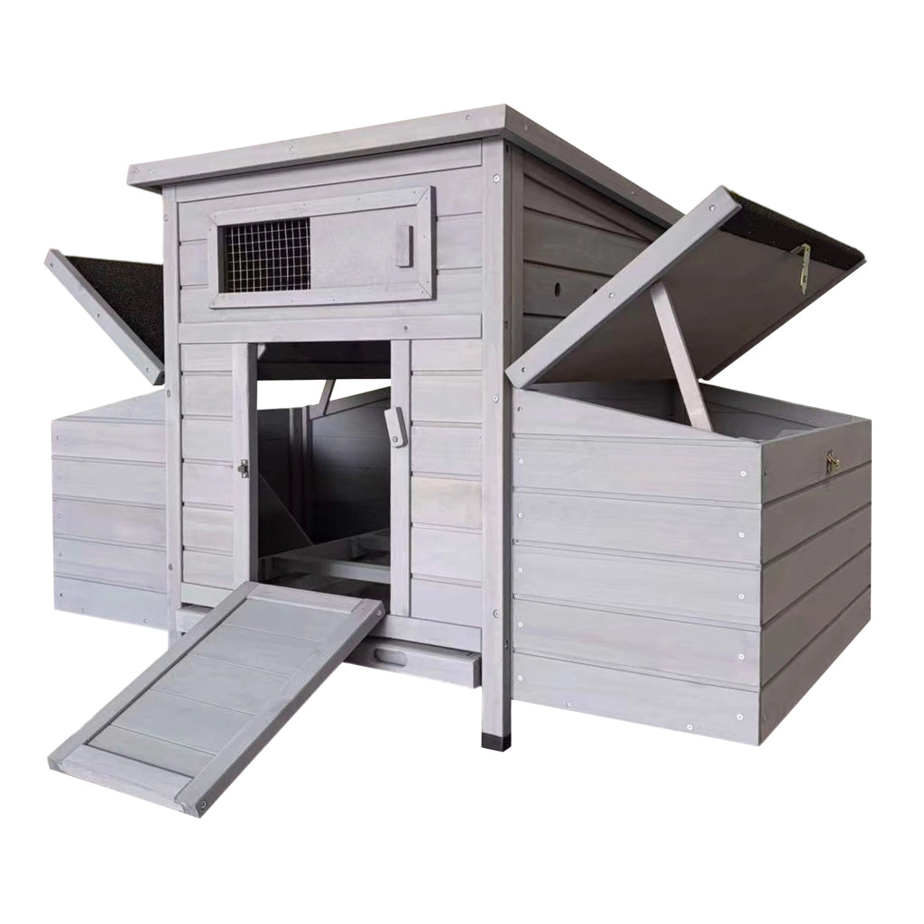 POLLAIO in legno 83,5x72,0x24,0 cm Grigio chiaro