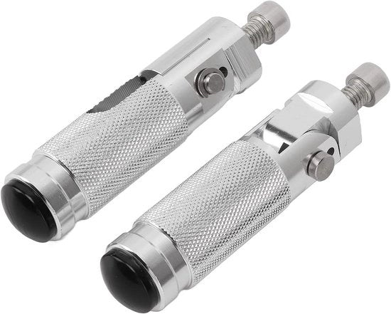 Piedini di sostituzione per due ruote, 2 pezzi, per motocicletta: (Argento) - Pedale per motocicletta