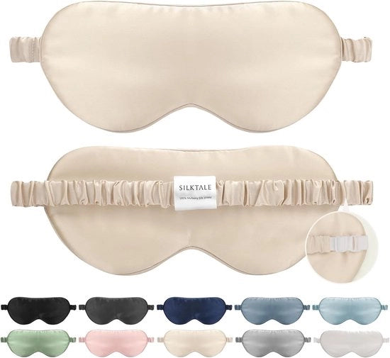 Schiacciapatatie in seta - 100% moerbeizeta - per uomini e donne - beige