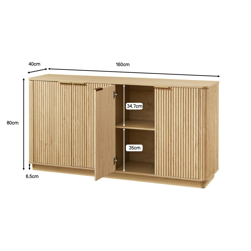 Mobile TV Credenza ¨C MINIMAL ¨C Rovere, Legno, 160x80x40