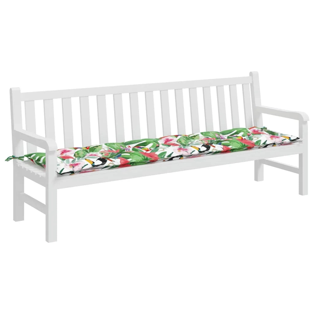 Cuscino per Panca | Cuscini per sedie da Giardino Multicolore 200x50x7cm in Tessuto