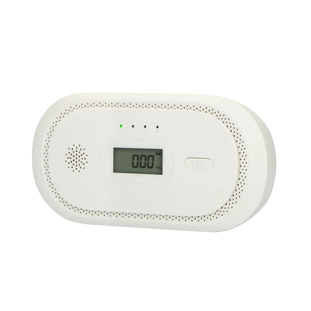 Rilevatore Monossido di Carbonio con Schermo LCD Allarme 85 dB Potente Bianco Alecto